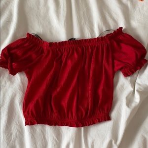 H&M red top